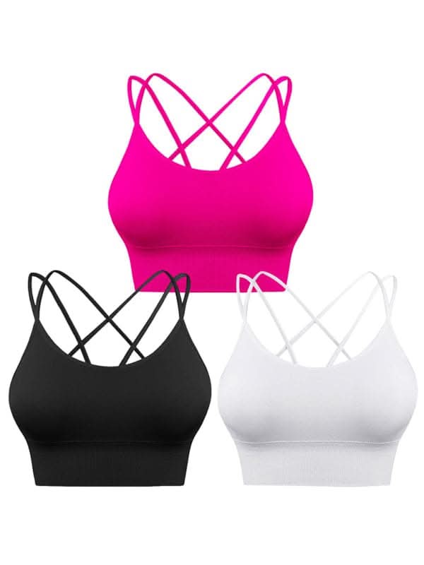 Seamless crisscross bras 3 pack - Love Salve 