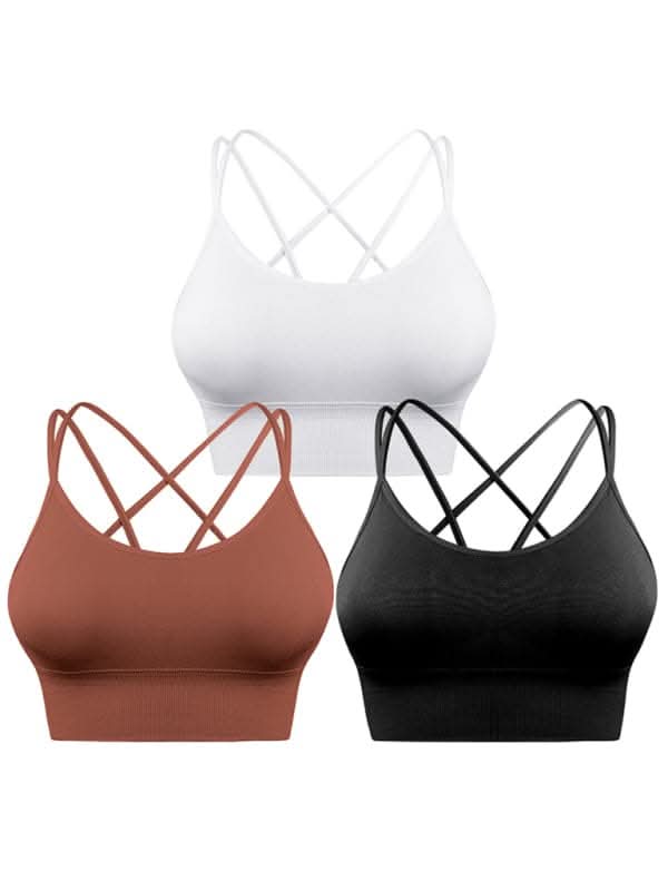 Seamless crisscross bras 3 pack - Love Salve 