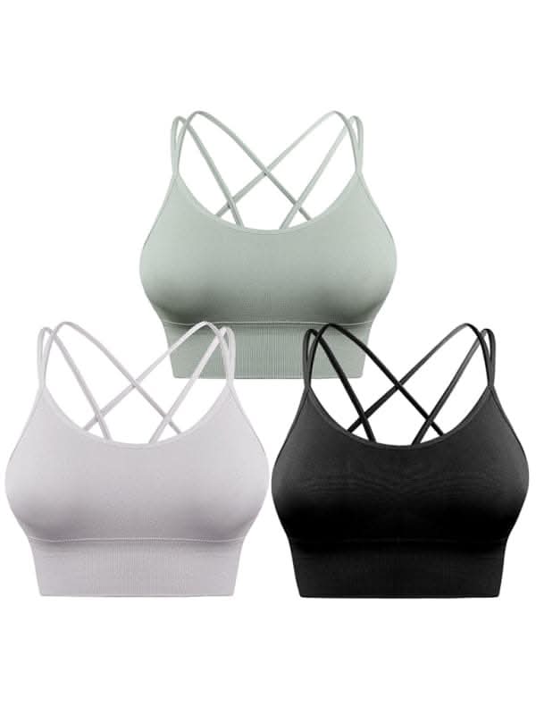 Seamless crisscross bras 3 pack - Love Salve 