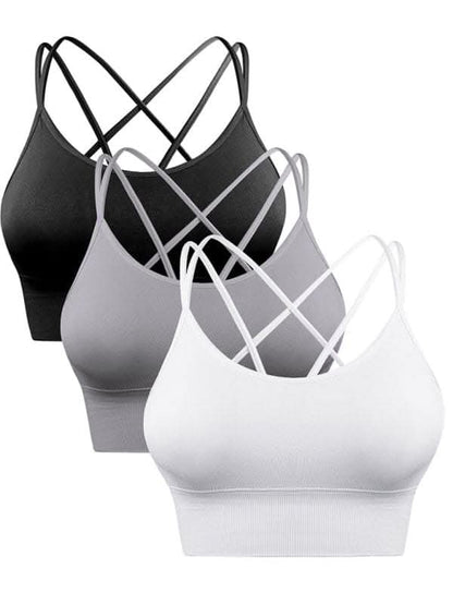 Seamless crisscross bras 3 pack - Love Salve 