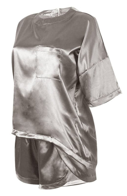 Elegant satin pajama set for women