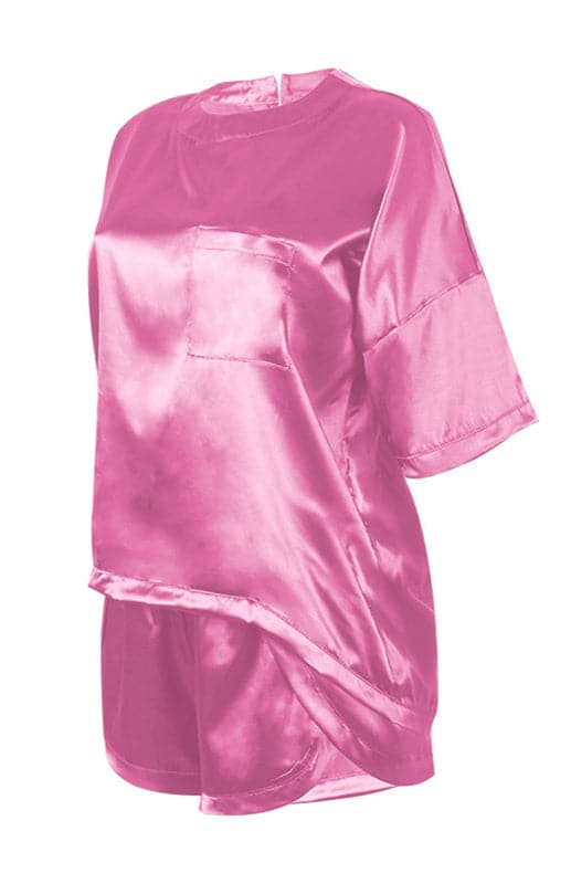 Elegant satin pajama set for women