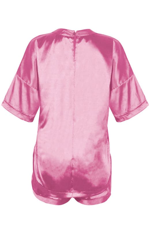 Elegant satin pajama set for women