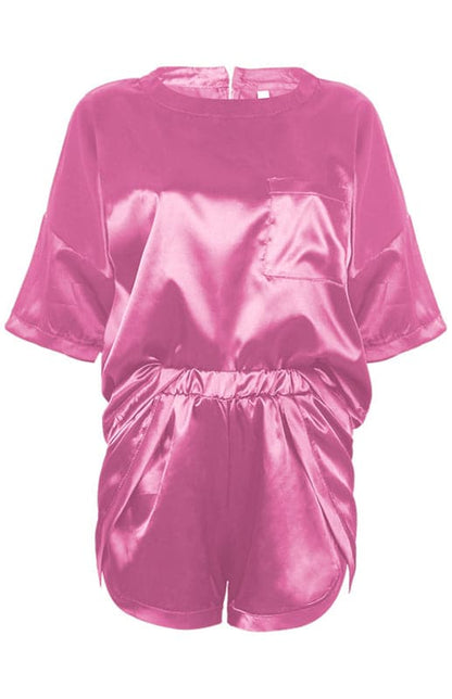 Elegant satin pajama set for women