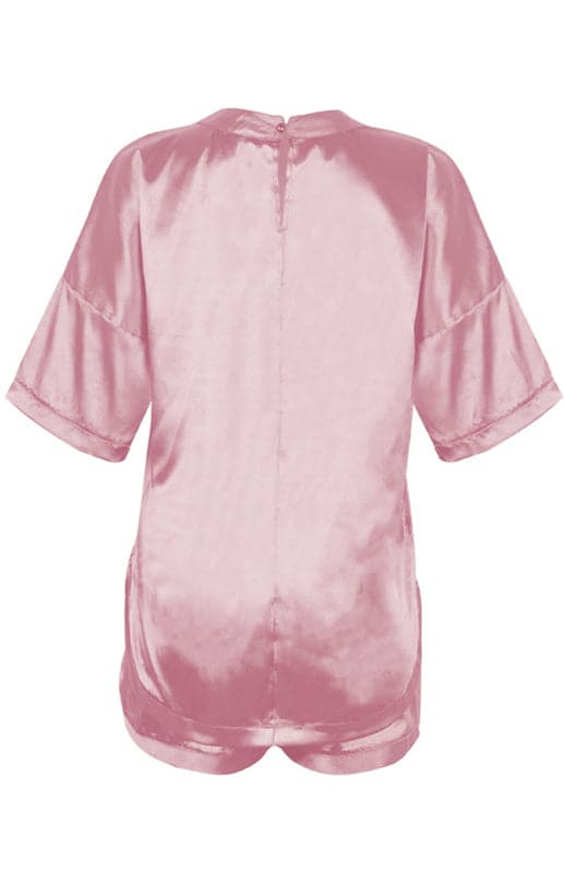 Elegant satin pajama set for women