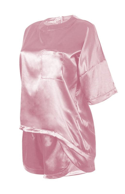 Elegant satin pajama set for women