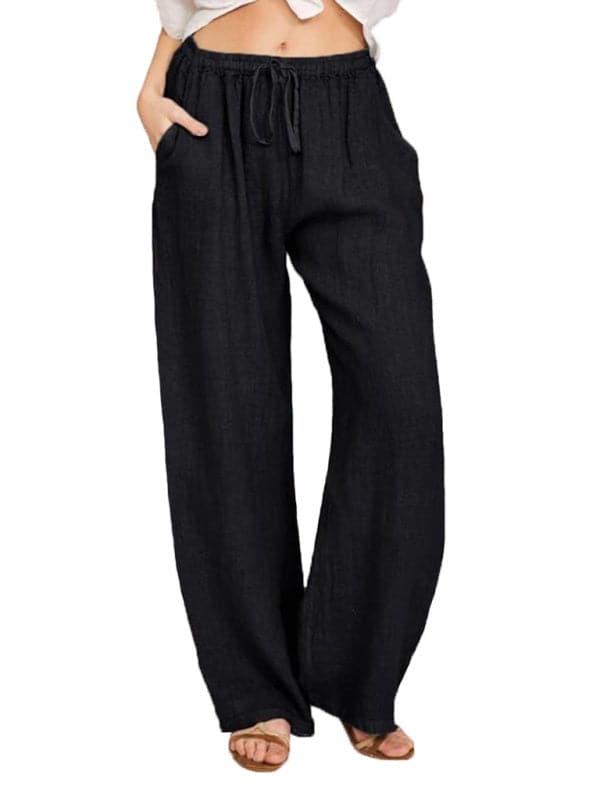 Casual knit lounge pants with pockets