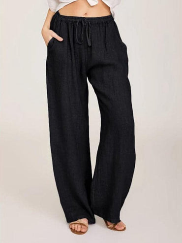 Casual knit lounge pants with pockets