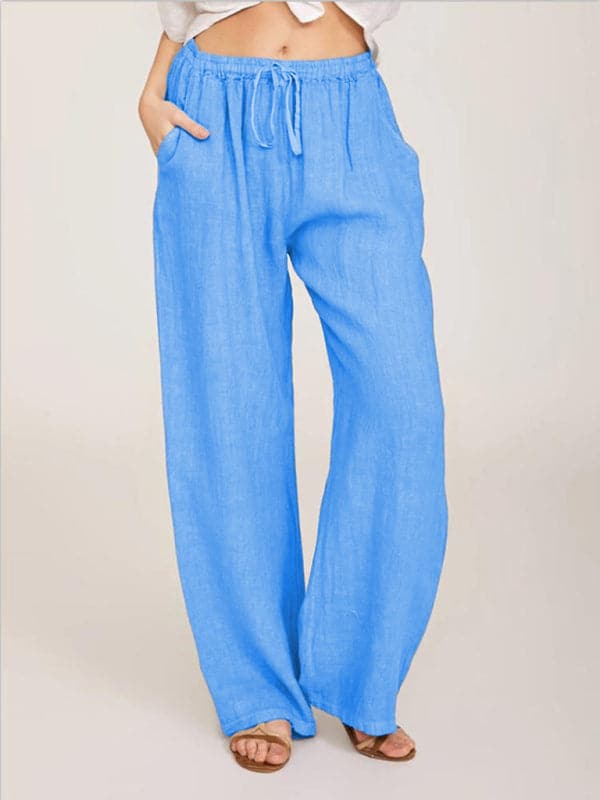 Casual knit lounge pants with pockets