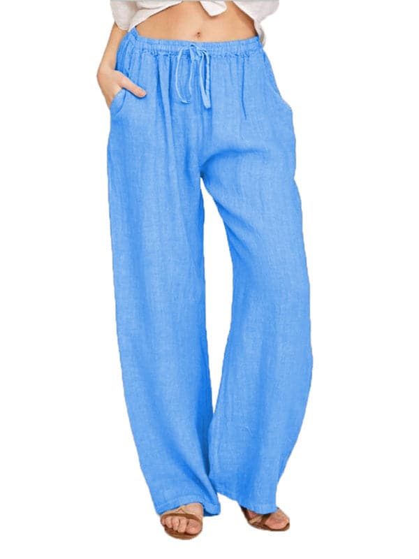 Casual knit lounge pants with pockets