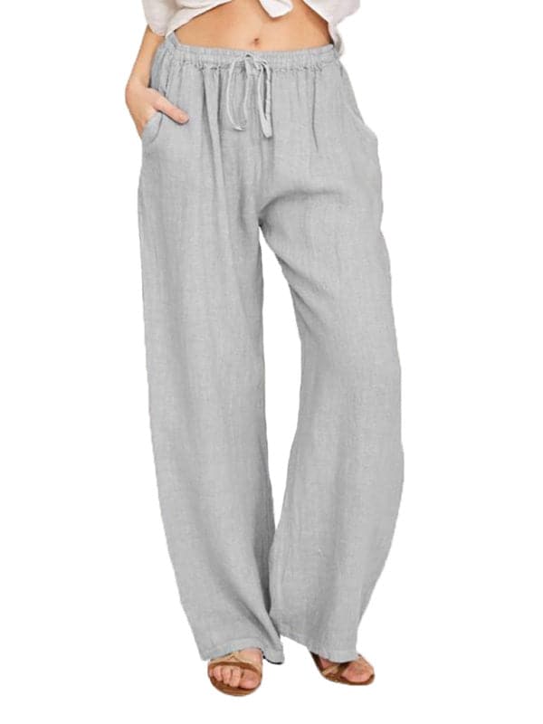 Casual knit lounge pants with pockets