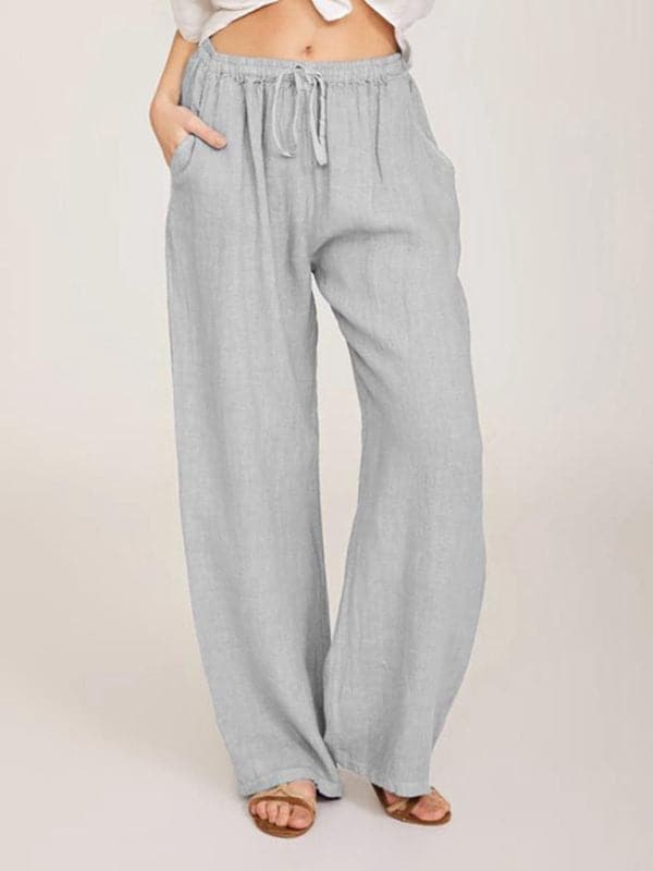 Casual knit lounge pants with pockets