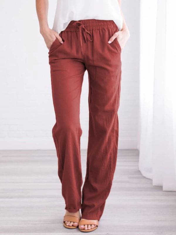 Cozy women's lounge pants with pockets