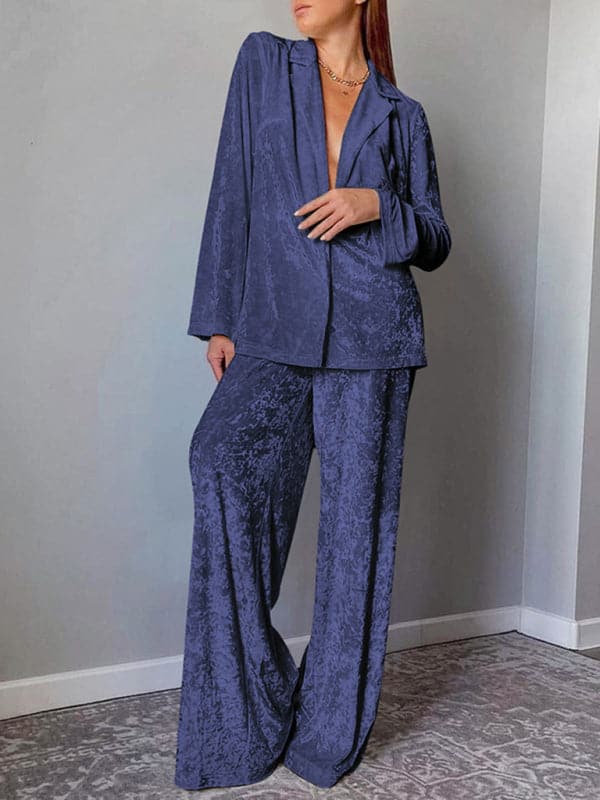 Cozy velvet loungewear set