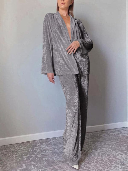 Cozy velvet loungewear set