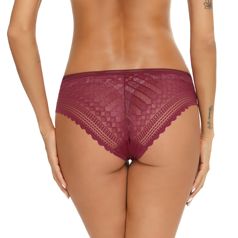 Lace hipster panties for women