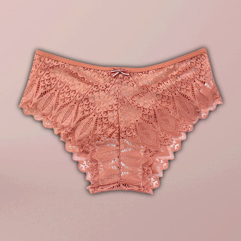 Chic high waist geometric nylon panties