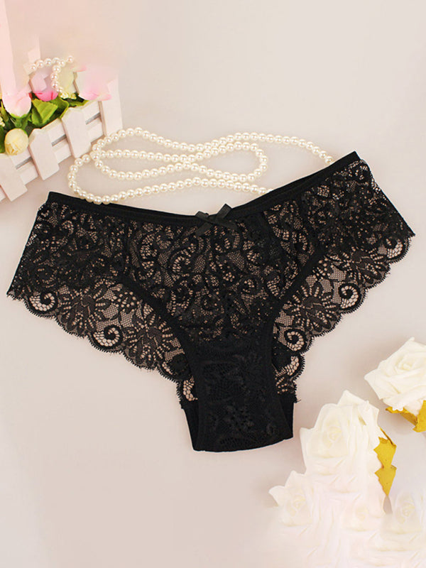 Floral nylon lace panties - comfort & style