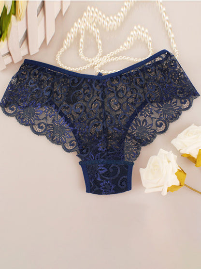 Floral nylon lace panties - comfort & style