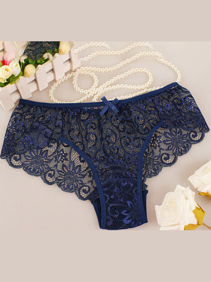 Floral nylon lace panties - comfort & style