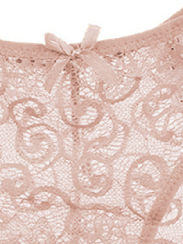 Floral nylon lace panties - comfort & style