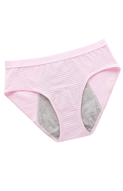 Women Breathable Striped Cotton Panties