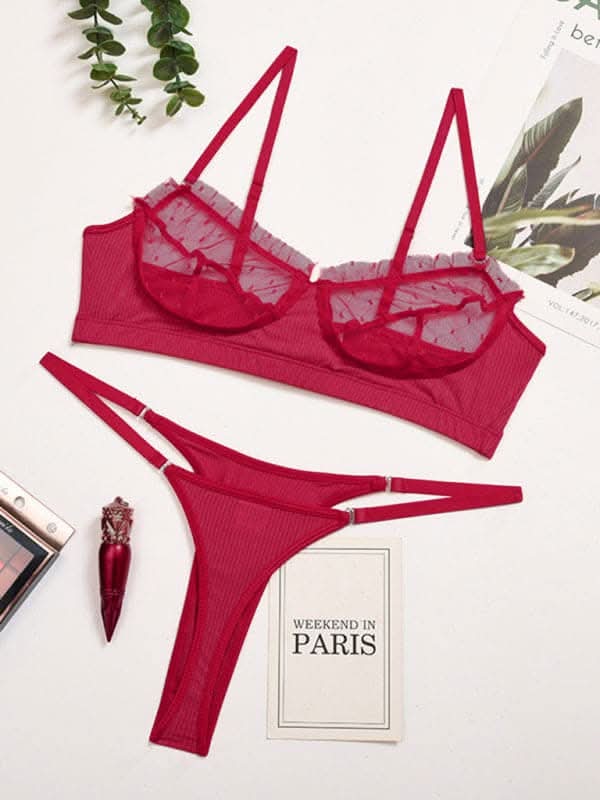 Women's Lace Mesh Lace Lace Camisole Sexy Lingerie.