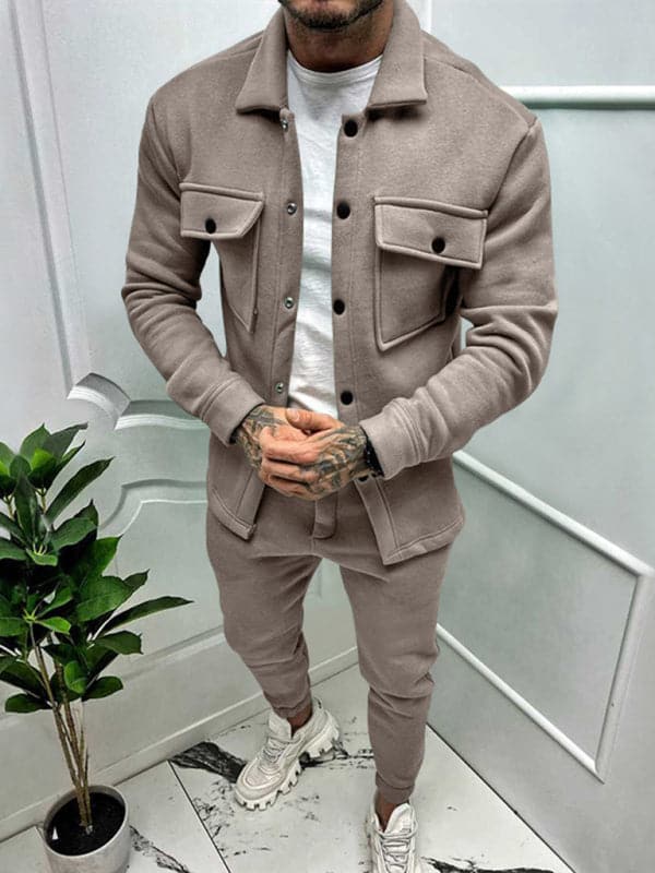 Men's Slim Fit Jacket & Trousers Set