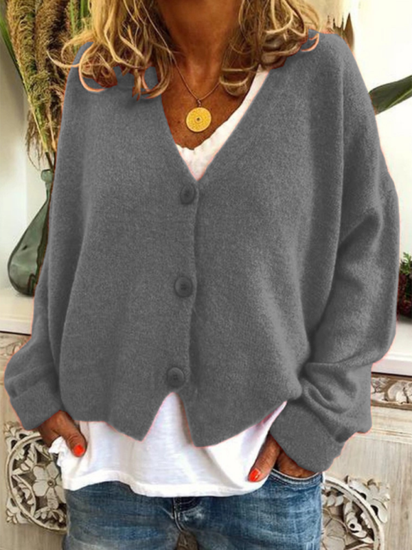 Cozy green cardigan for women