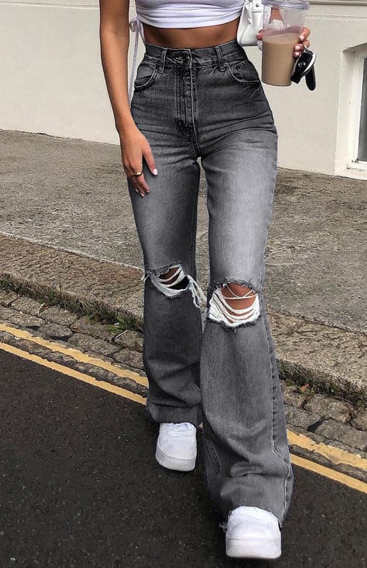 Women's flared jeans - stylish fit