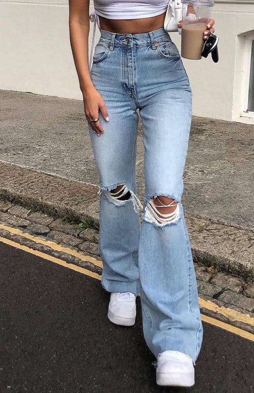 Women's flared jeans - stylish fit