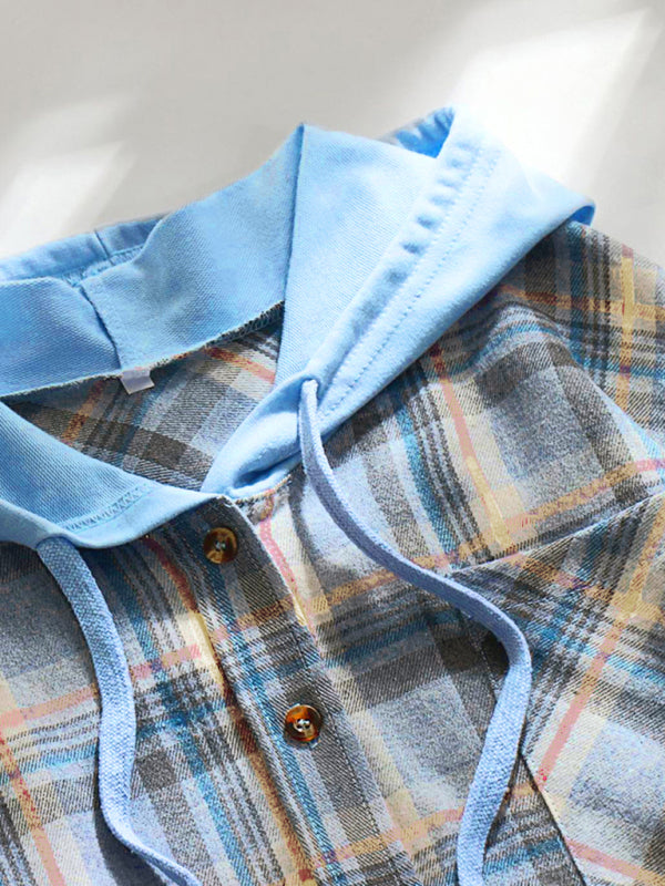 Women's Plaid Hoodie Jacket