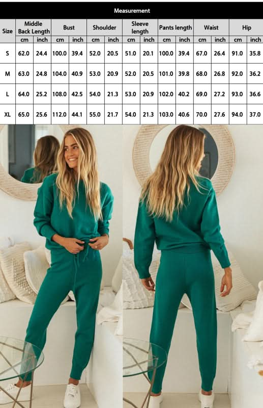 Casual knit lounge set in soft fabric