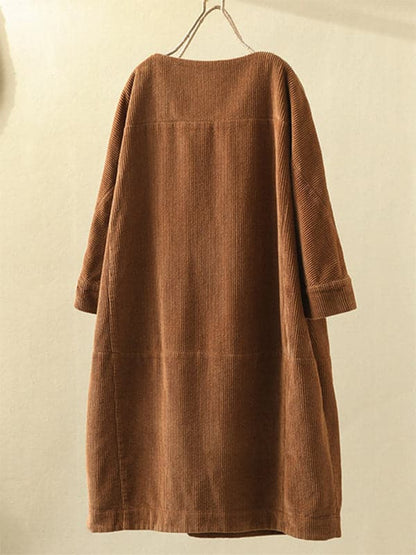 Vintage corduroy dress for fall