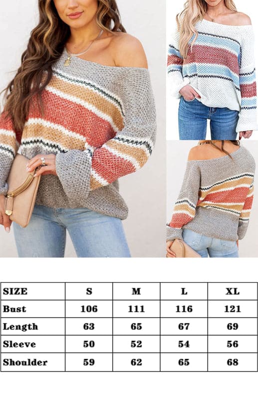 Loose Round Neck Knit Bottoming Shirt.