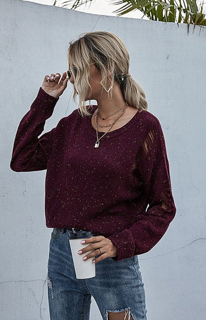 Women'S Accessories Long Sleeve Open Knit Sweater.