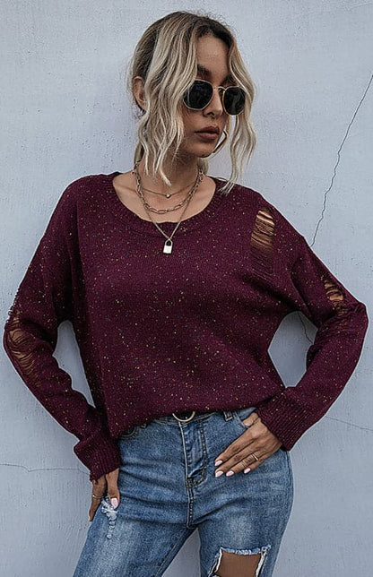 Women'S Accessories Long Sleeve Open Knit Sweater.