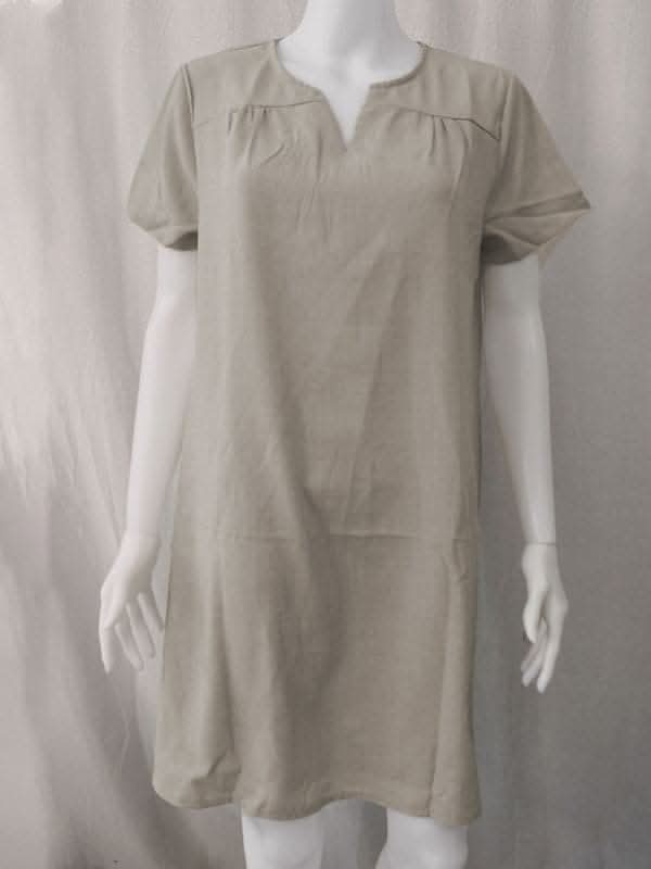 Vibrant Green V-Neck Dress for Effortless Summer Style - Love Salve 