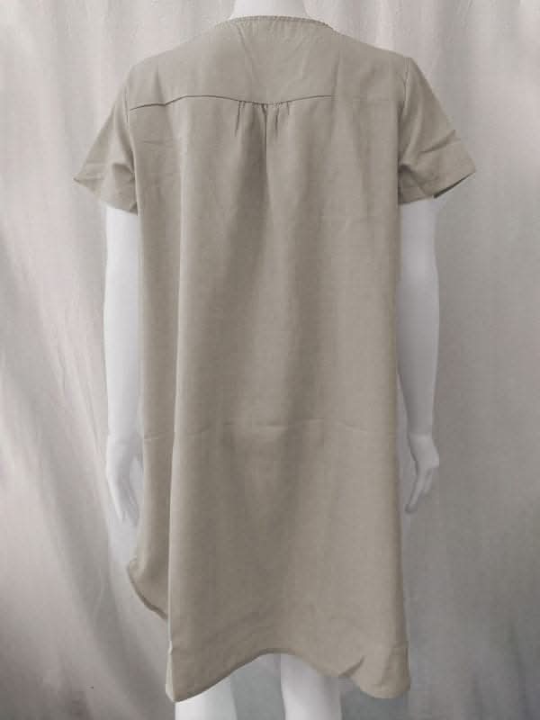 Vibrant Green V-Neck Dress for Effortless Summer Style - Love Salve 