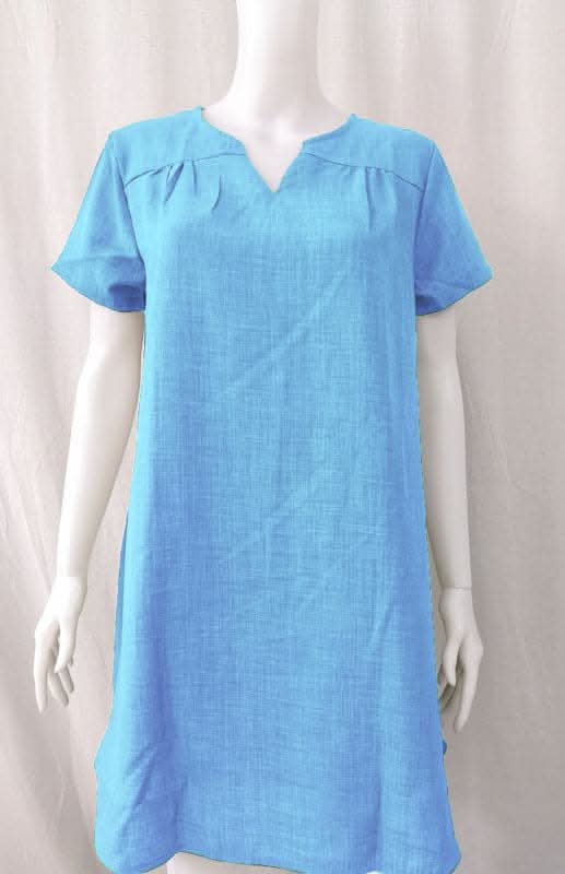 Vibrant Green V-Neck Dress for Effortless Summer Style - Love Salve 