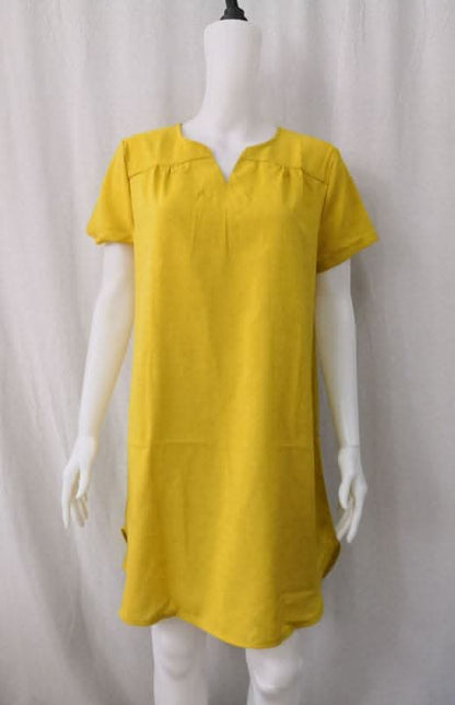 Vibrant Green V-Neck Dress for Effortless Summer Style - Love Salve 