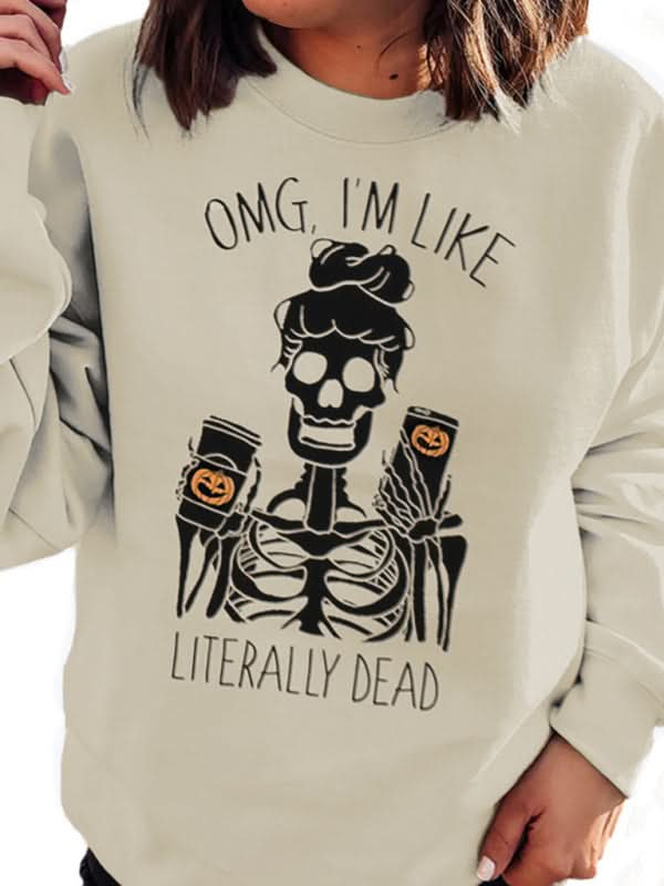 Funny Skeleton Hoodie Sweatshirt