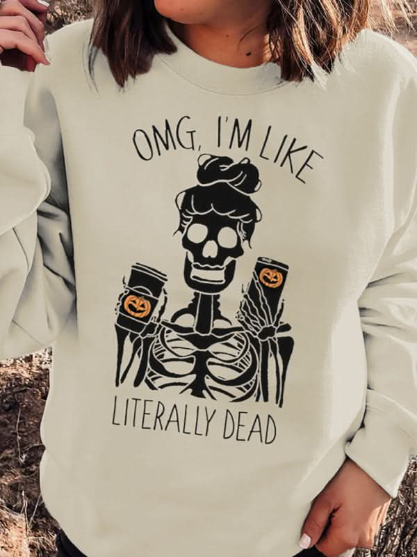 Funny Skeleton Hoodie Sweatshirt