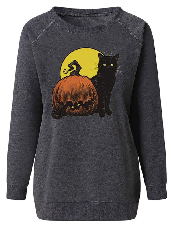 Women’s Pumpkin Print Hoodie