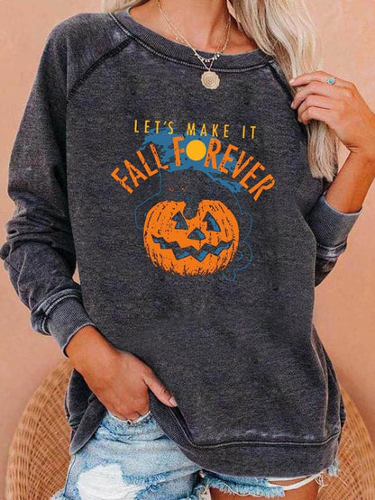 Women’s Pumpkin Print Hoodie