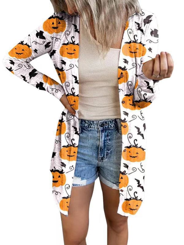 Charming women's Halloween cardigan