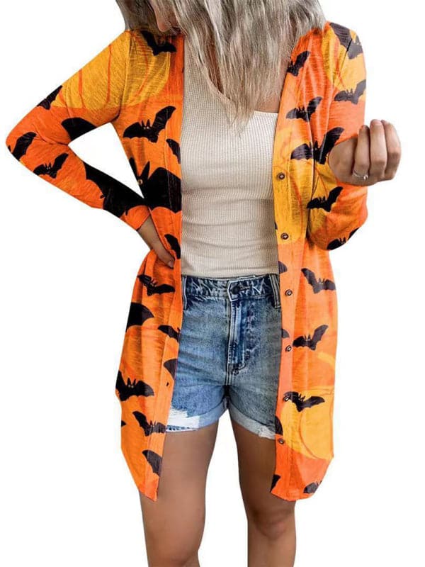 Charming women's Halloween cardigan