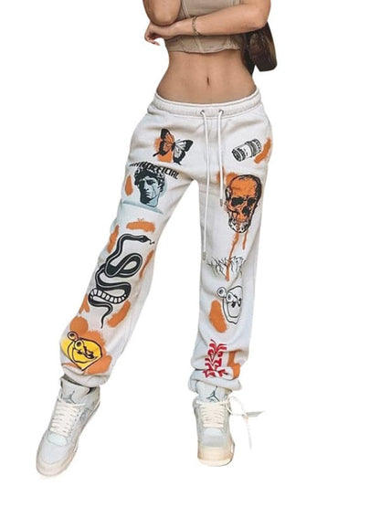 Women's Halloween Print Trousers