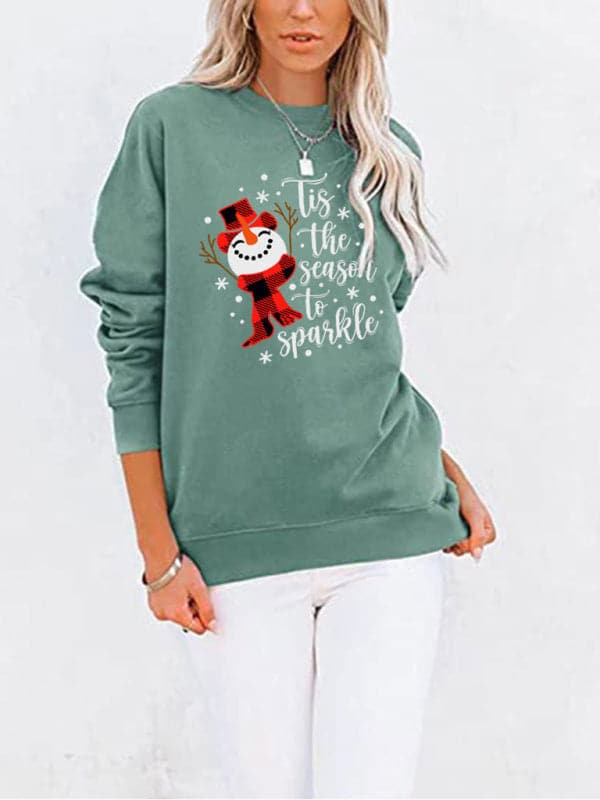 Festive Long Sleeve Snowman Top