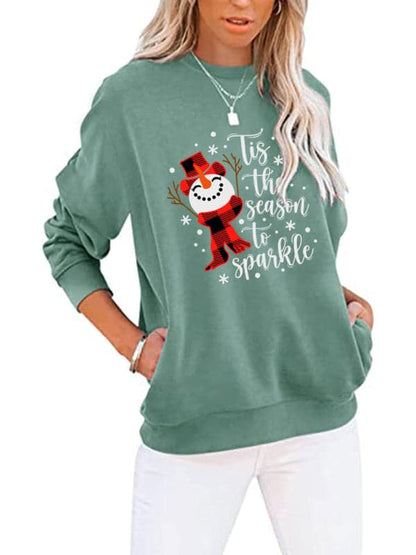 Festive Long Sleeve Snowman Top